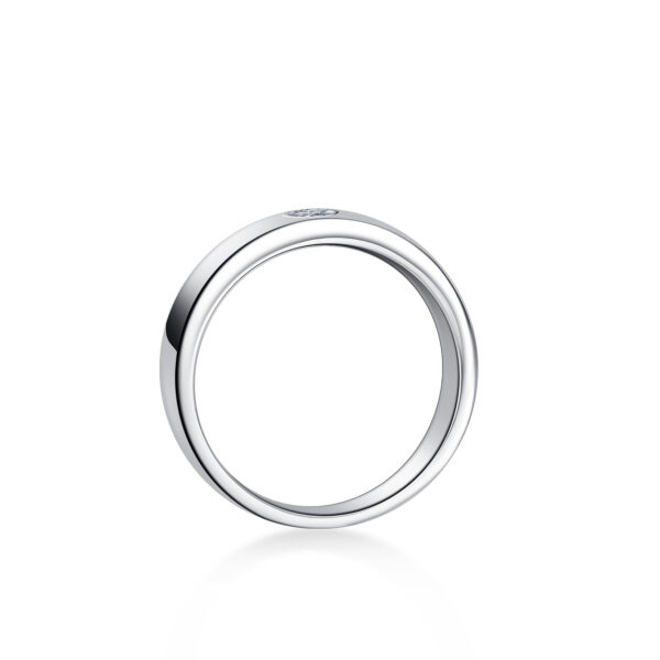 Timeless Strength, Unmatched Brilliance: Sterling Silver Men’s Moissanite Ring - Image 5